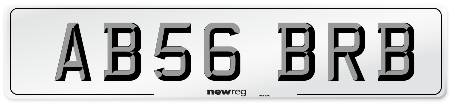 AB56 BRB Number Plate from New Reg